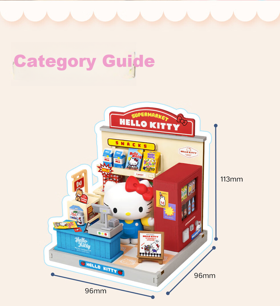 Конструктор Rolife Pac-Man Sanrio DIY Dollhouse Building Blocks Toy, Подарок на День Рождения, День Святого Валентина, Новый год