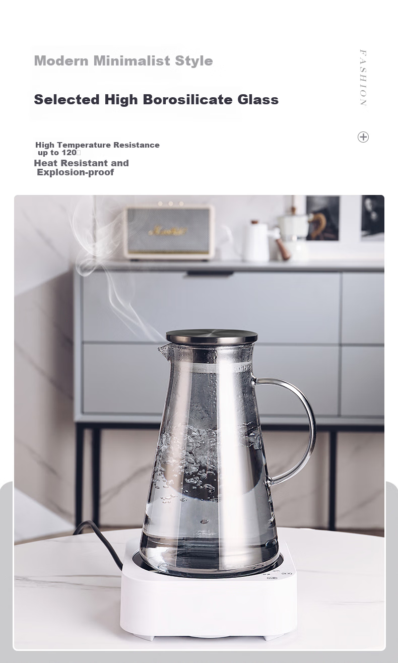Стеклянный кувшин CRISTALGLASS Luxury, термостойкий, для горячей воды, для дома, стильная бутылка для холодной воды, чайник большой емкости