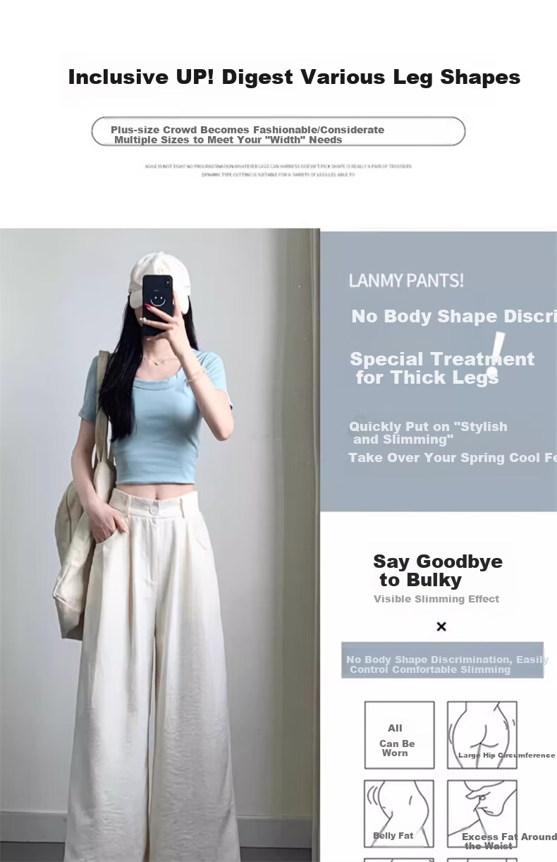 Женские брюки LangSha, модель "Milk Puff Suit Pants", осень 2025, новинка, с высокой талией, зауженные, драпированные, повседневные, свободные, универсальные, широкие брюки в стиле Ямамото