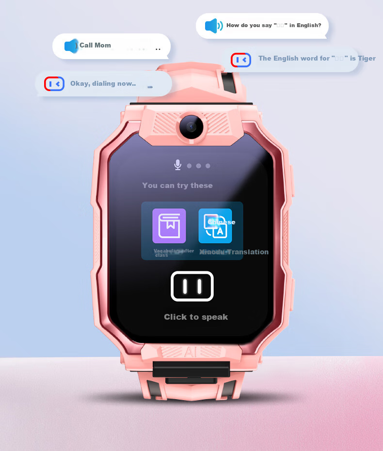 Детские умные часы Ozing с двумя камерами, 4G/5G, водонепроницаемые, с точным позиционированием и видеосвязью