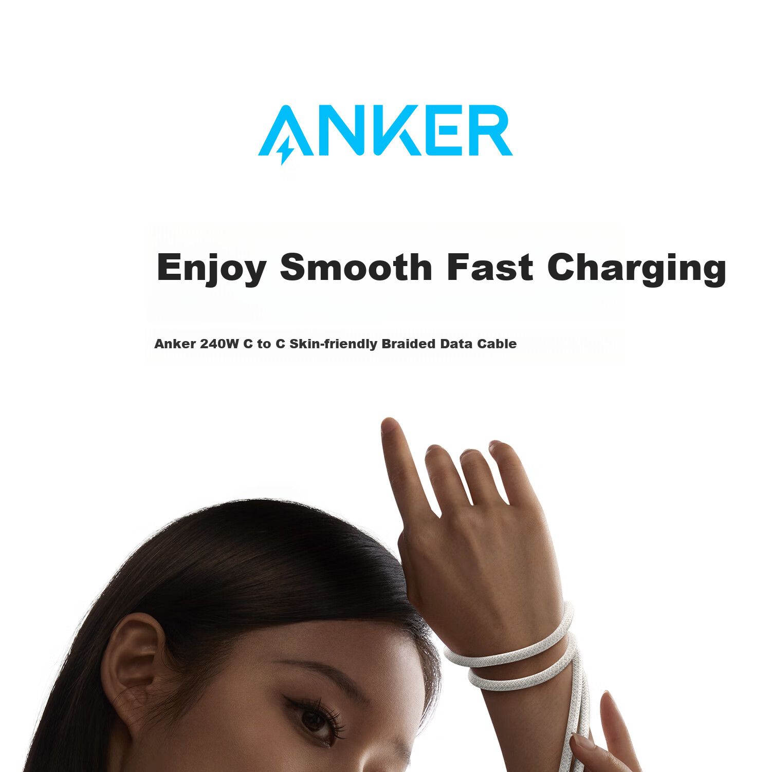 Кабель ANKER ANKER Eco Series 240W Type-C to Type-C, 1.8 м, черный