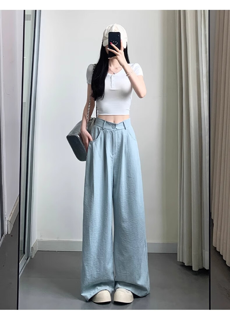 Женские брюки LangSha, модель "Milk Puff Suit Pants", осень 2025, новинка, с высокой талией, зауженные, драпированные, повседневные, свободные, универсальные, широкие брюки в стиле Ямамото