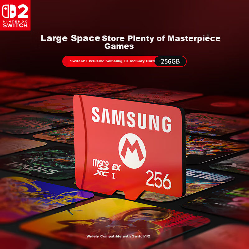 Игровая карта памяти Samsung EX256G для Nintendo Switch 2-го поколения, японская версия, 256 ГБ