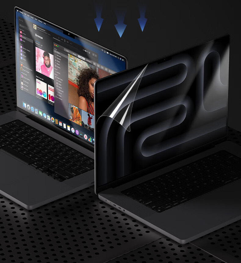 Защитная пленка DiYiGongFang для Apple MacBook Air 13.6 дюймов (M4/M3/M2), HD закаленное стекло, 2 шт.