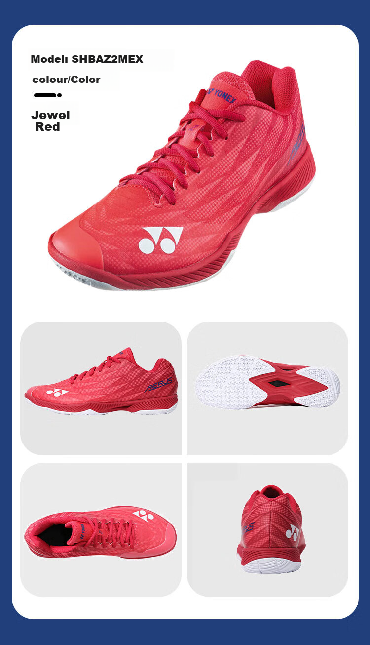 Кроссовки для бадминтона YONEX SHBAZ2WEX, мужские, широкие, темно-серые, размер 37