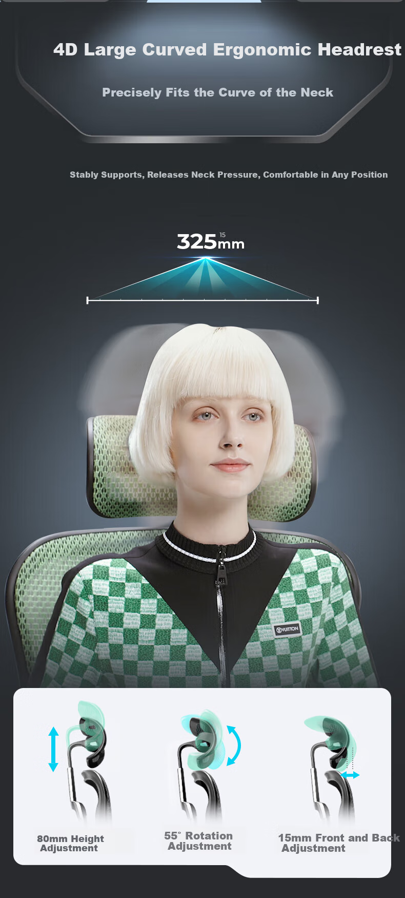 Эргономичное офисное кресло Ergonor E2, компьютерное кресло, серебристо-белое (облачная подушка)