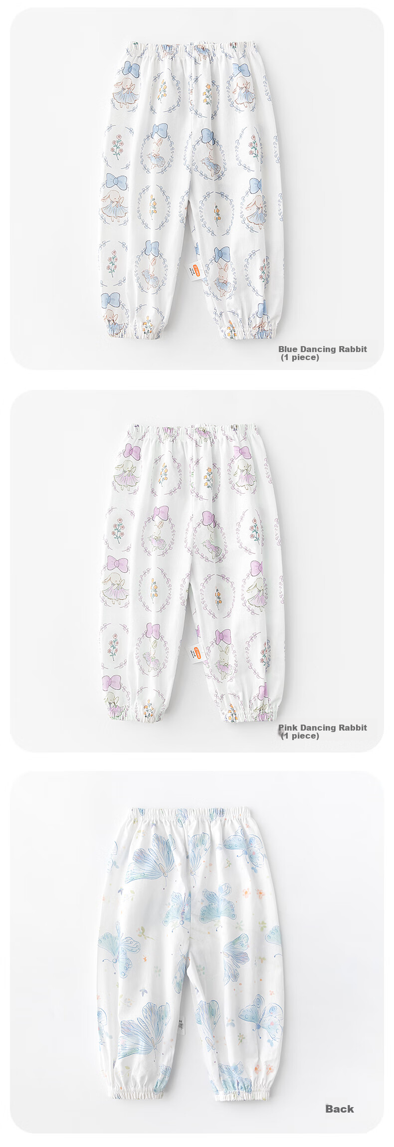 Детские брюки Babyprints, летние, из 100% хлопка, с принтом "Розовый олень", размер 80, для прогулок и сна