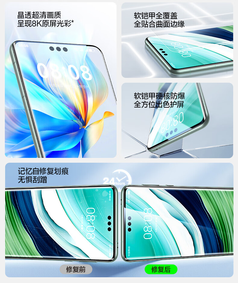 Защитная пленка Shanmo для Huawei Mate60 Pro/60Pro+, EPU, полная клейкая пленка, защита от отпечатков пальцев, противоударная