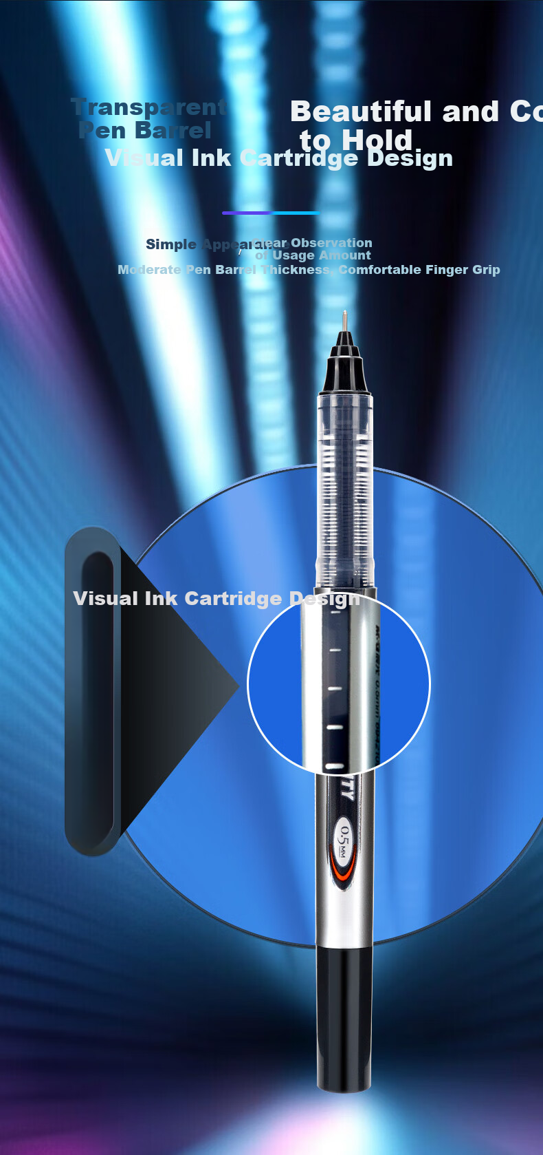 Набор гелевых ручек M&G ARPM4201, черный, 0.5 мм, 12 шт. в упаковке