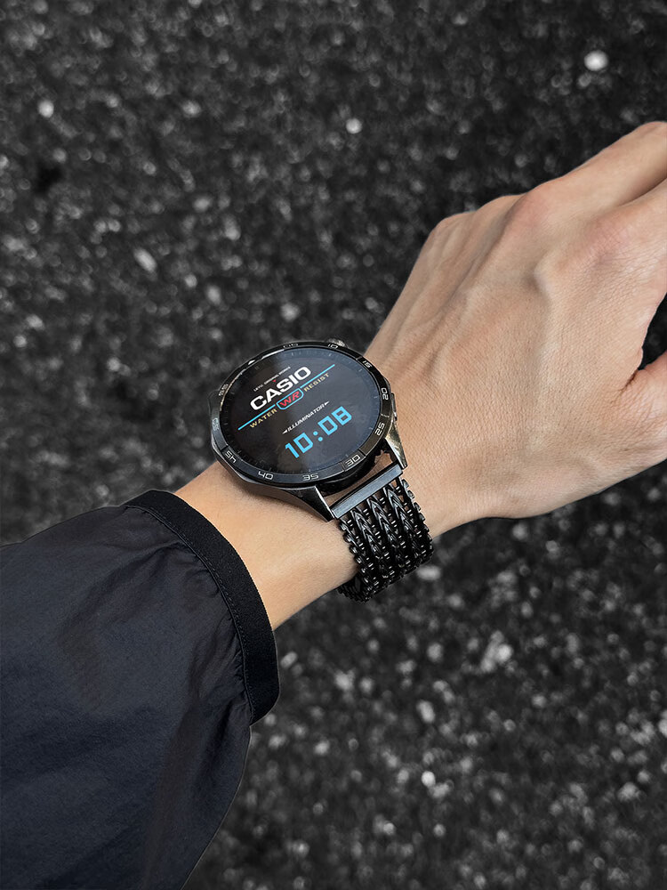 Ремешок XUANDAI для Huawei Watch 5, металлический, магнитный, унисекс, серебристый, 22 мм