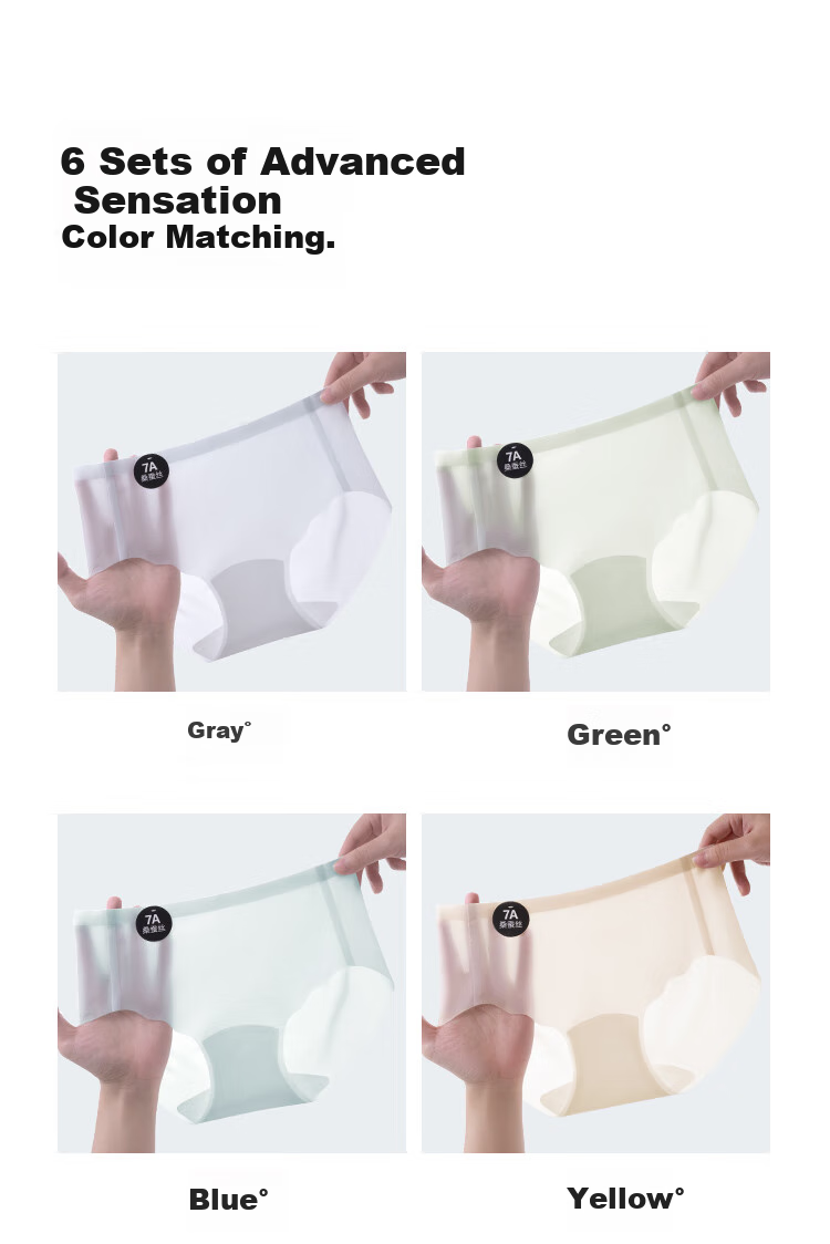 Бесшовные трусы-шорты Dushiliren из ледяного шелка для женщин, летние тонкие, быстросохнущие, дышащие, треугольные шорты с персиковой посадкой