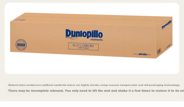 Матрас Dunlopillo из натурального латекса, импорт из Шри-Ланки, толщина 10 см, 1.5 м, 85D ECO Luxury Latex Thin Pad