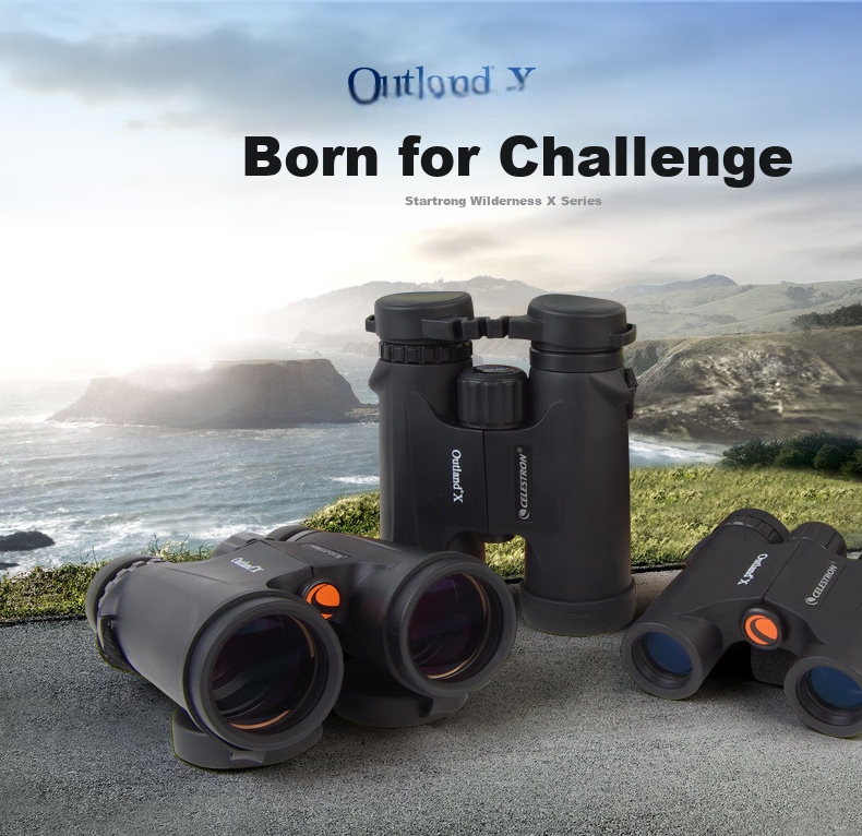 Бинокль Celestron Outland X 10x25, высококачественный, водонепроницаемый, для наблюдения за природой, концертов и спорта