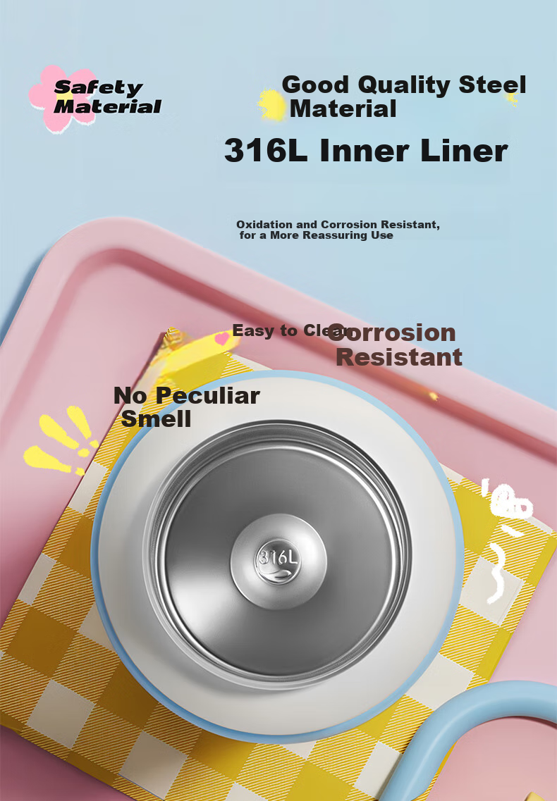 Термокружка RELEA Insulated Mug, 550 мл, нержавеющая сталь 316L, с трубочкой, для женщин, детей, студентов, подарок на Новый год