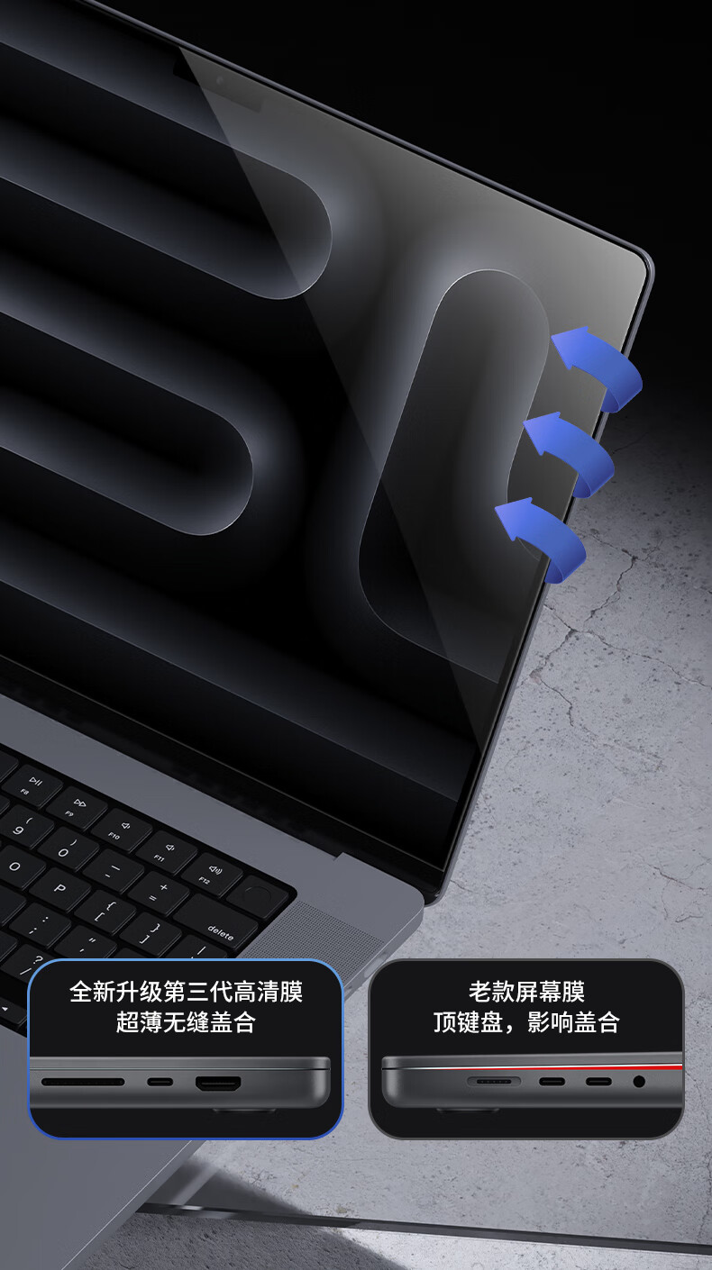 Защитная пленка DiYiGongFang для Apple MacBook Air 13.6 дюймов (M4/M3/M2), HD закаленное стекло, 2 шт.