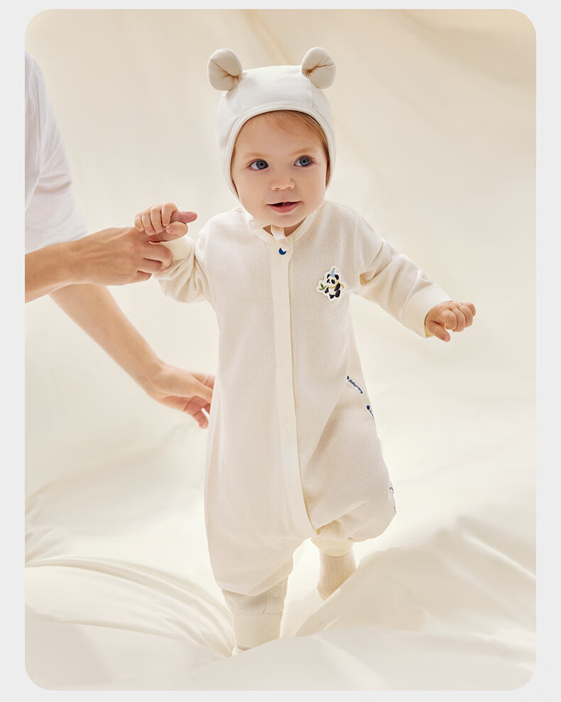 Детский комбинезон Babycare Camellia, весенняя новинка, боди для новорожденных, одежда для малышей, лунный белый, 90 см