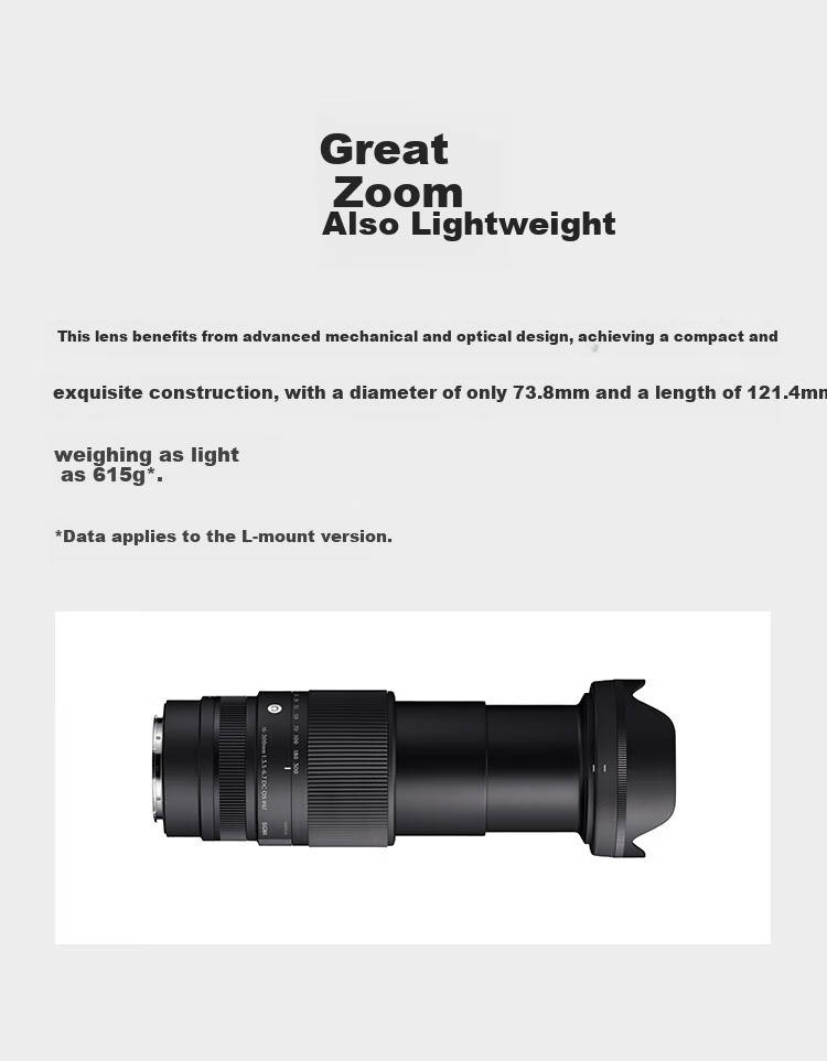 Телеобъектив SIGMA 16-300mm F3.5-6.7 DC OS Contemporary для Sony E-mount, APS-C