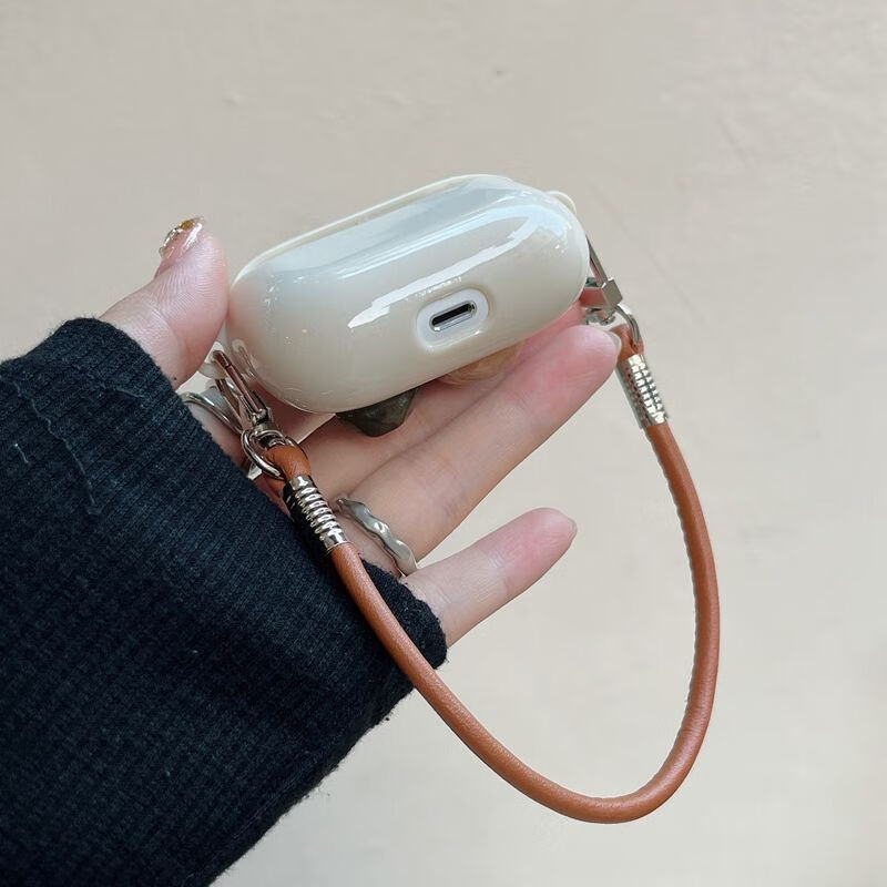 Чехол Beiyipin для AirPods 4, нишевый геометрический дизайн с драгоценными камнями, защитный чехол для беспроводных наушников Apple Bluetooth