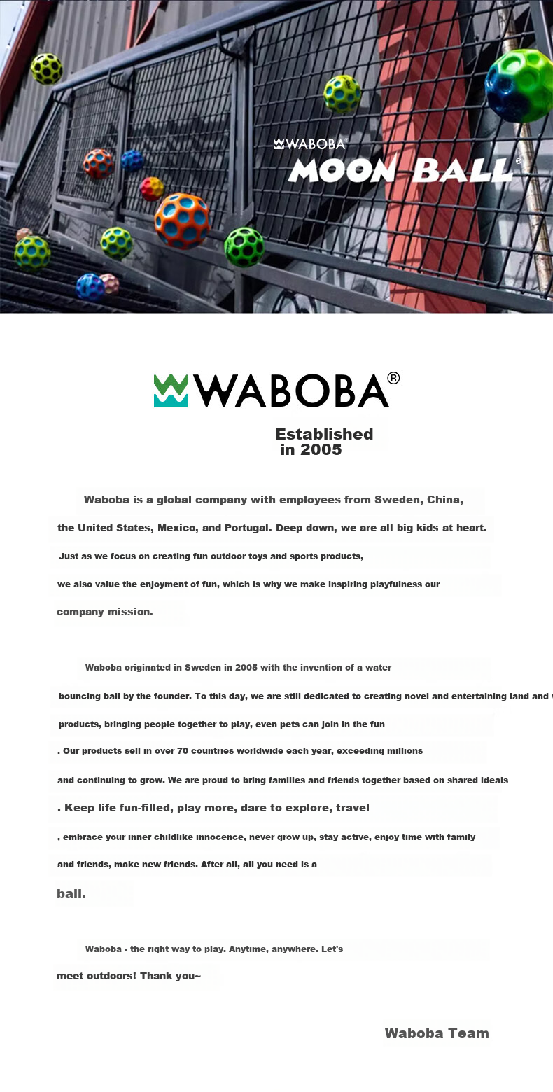 Мяч WABOBA Moon Ball с ремешком на запястье, высокоэластичный, для детей и взрослых, снимающий стресс, 1 шт.