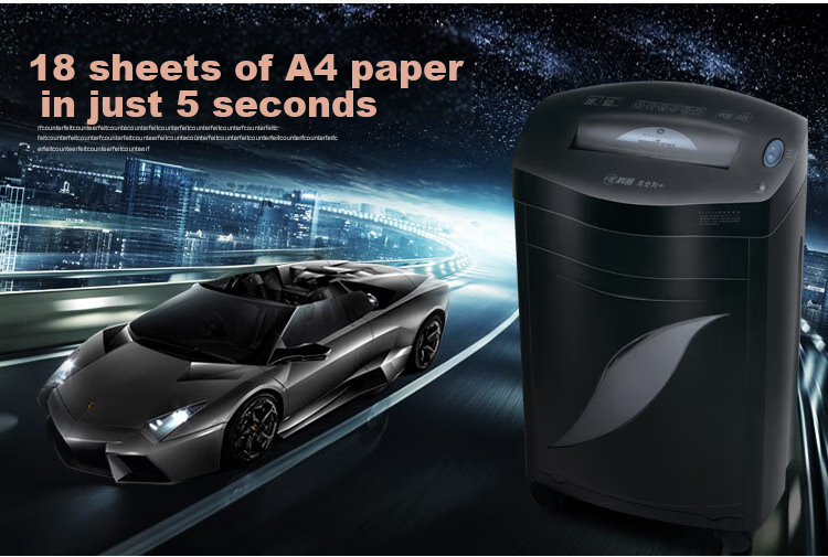 Шредер Kemi Black Knight + Comet, 18 листов, 60 минут непрерывной работы, 31 л, уничтожение карт, CD, скоб