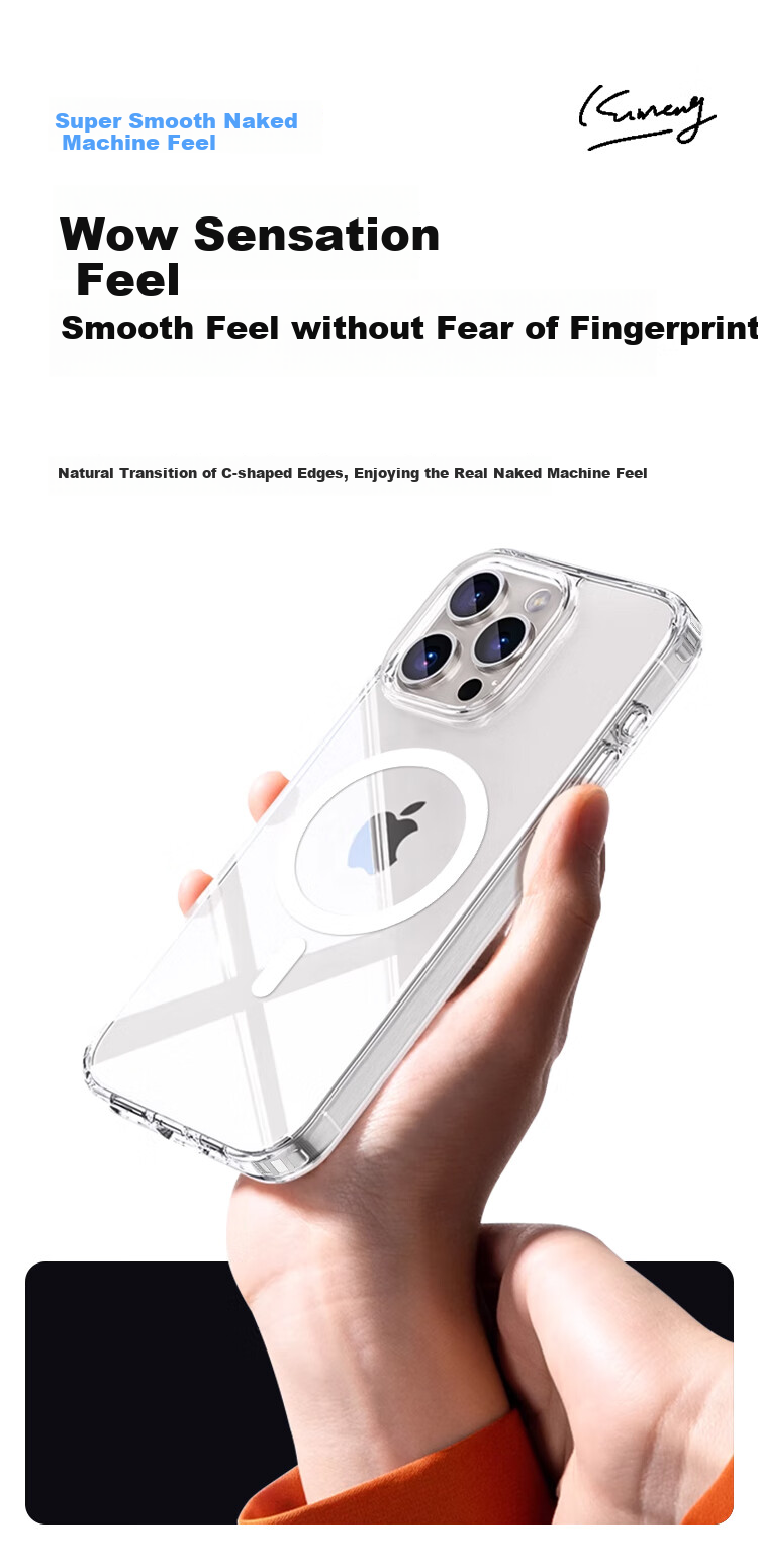 Прозрачный чехол KOOLIFE для iPhone 14, защитный противоударный чехол с MagSafe, ультратонкий