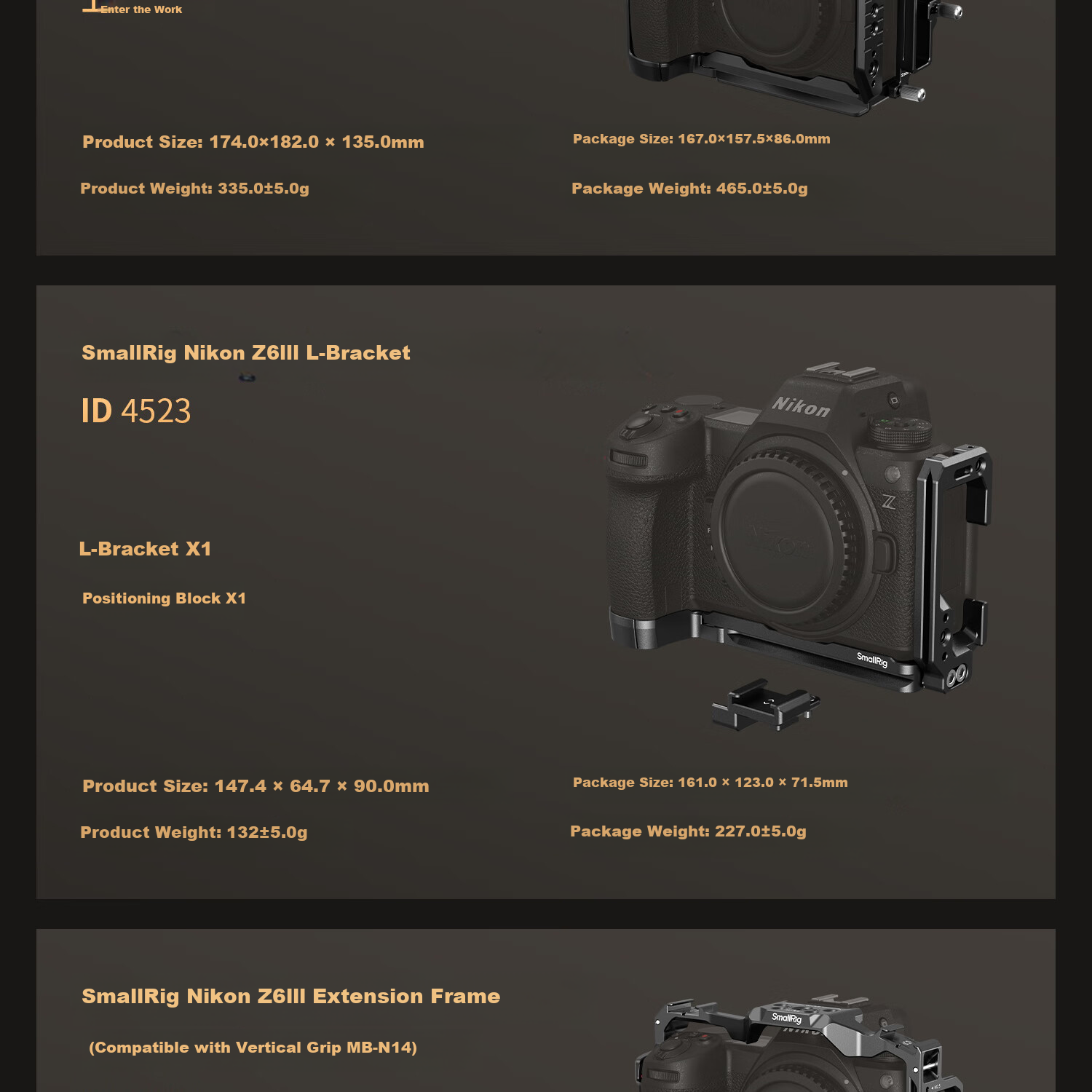Комплект SmallRig 4523 для Nikon Z6 III, "Ночной филин", подходит для беззеркальных камер Nikon Z6 III, с ручным захватом, комплект аксессуаров для фото- и видеосъемки, L-пластина для камеры, клетка "Кролик"