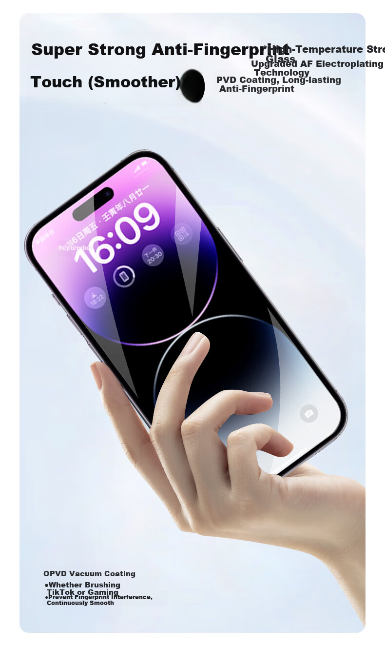 Защитное стекло Smorss для Apple iPhone 14/13/13 Pro, 360° защита от подглядывания, противоударное, антиотпечатки, с гаджетом