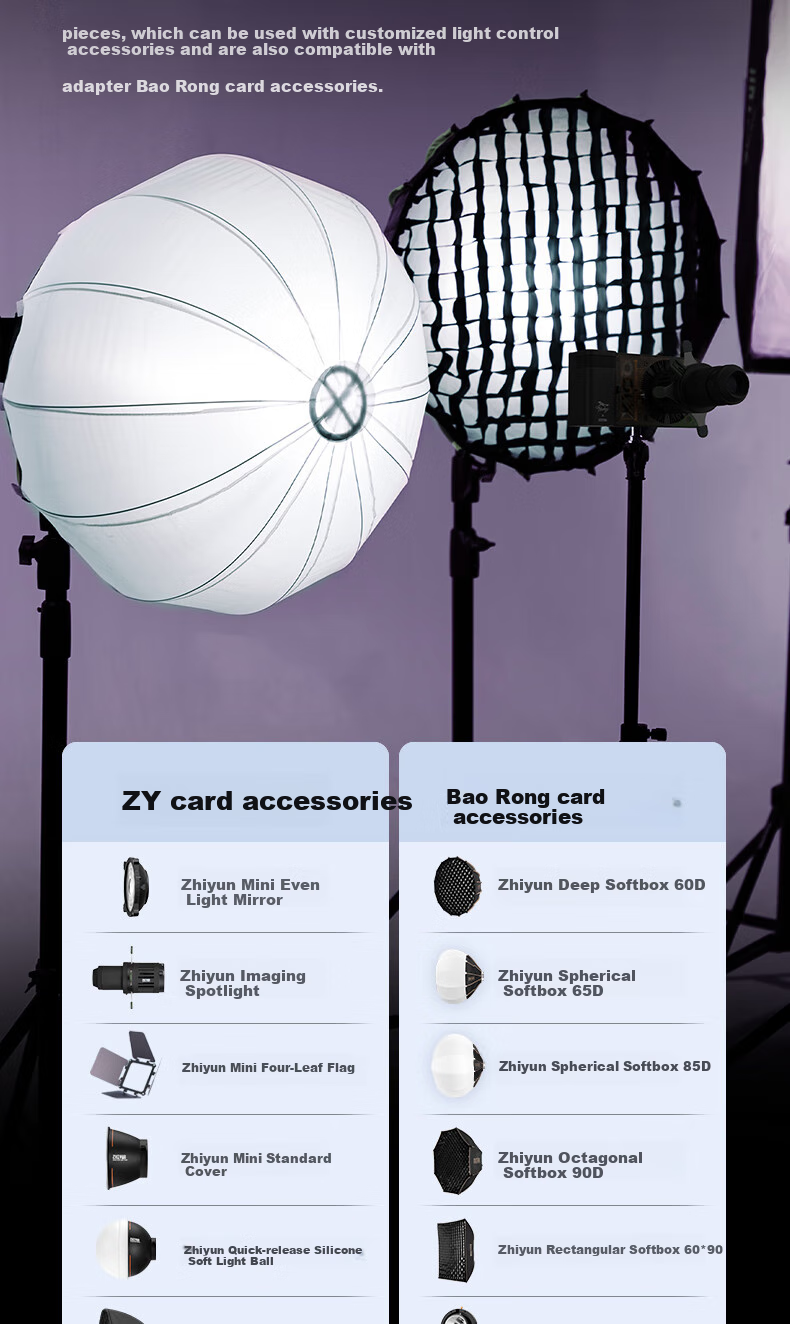 Светодиодный заполняющий свет Zhiyun X100RGB, 100 Вт, полноцветный, профессиональный COB, для фото- и видеосъемки, прямой трансляции, портретов, наружного освещения, атмосферной фотографии