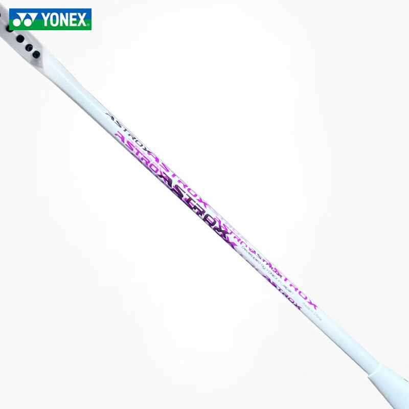 Бадминтонная ракетка YONEX Astrox 10 White Pink AX10, ультралегкая, из цельного карбона, наступательный тип, предварительно натянутая, с лентой для рукоятки