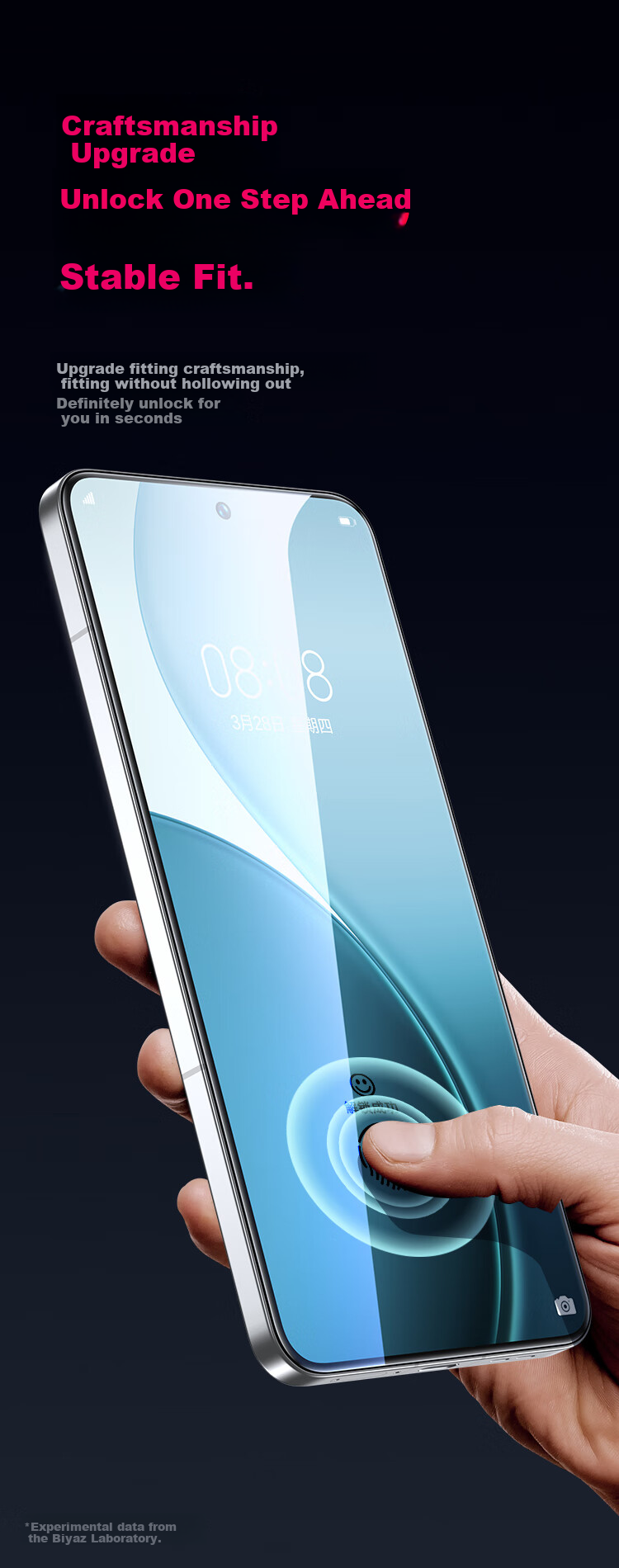 Защитное стекло BIAZE для OPPO A6 Pro и Reno14, набор из 2 штук, полное покрытие, защита от царапин и отпечатков пальцев