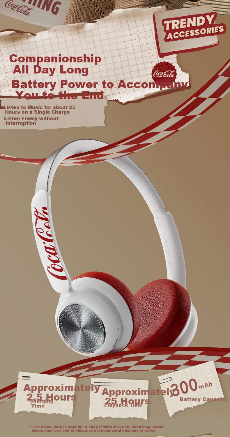 Беспроводные наушники Coca-Cola T26