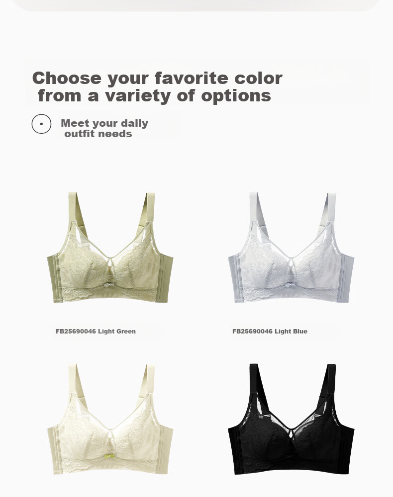 Бюстгальтер Fenteng бесшовный для большой груди, корректирующий, с эффектом пуш-ап, тонкий, без косточек, молочно-белый, 85B