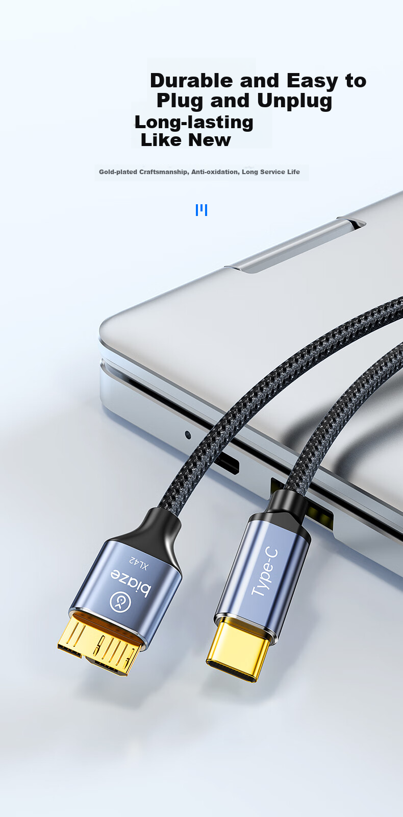 Кабель Type-C на Micro USB 3.0