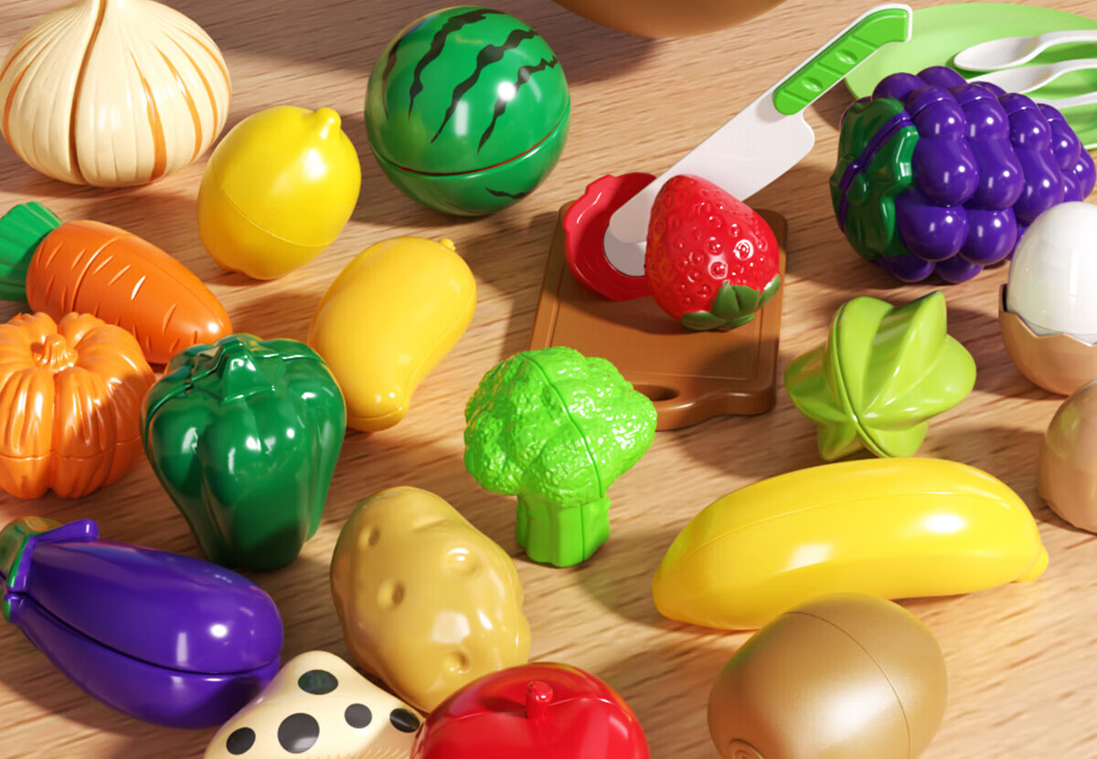 Детский игровой набор для резки фруктов BULUQI, развивающая игрушка для малышей и младенцев, первая игрушка на день рождения