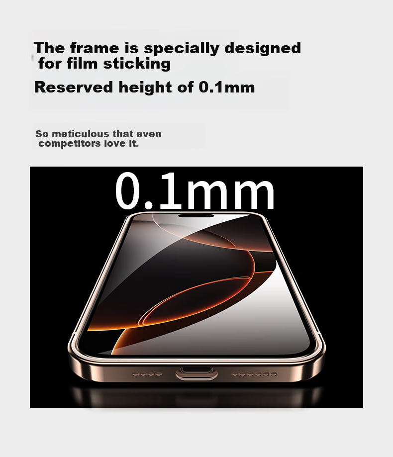 Чехол для iPhone 16 Pro Max IM-CHEN, противоударный, с магнитным кольцом и подставкой, ультратонкий, металлический, матовый, Титановый