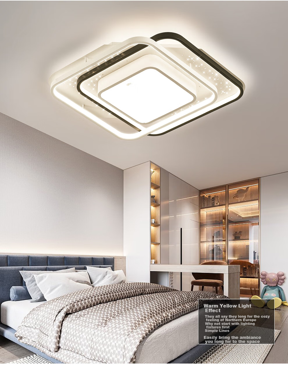 Умная потолочная LED лампа NVC