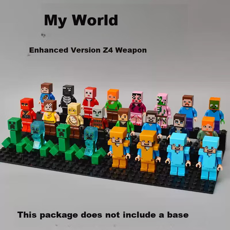 Конструктор JEPPE Minecraft Toy Accessories, совместимый с LEGO, для мальчиков и девочек от 3-6 лет, подарок на Новый год для учеников начальной школы