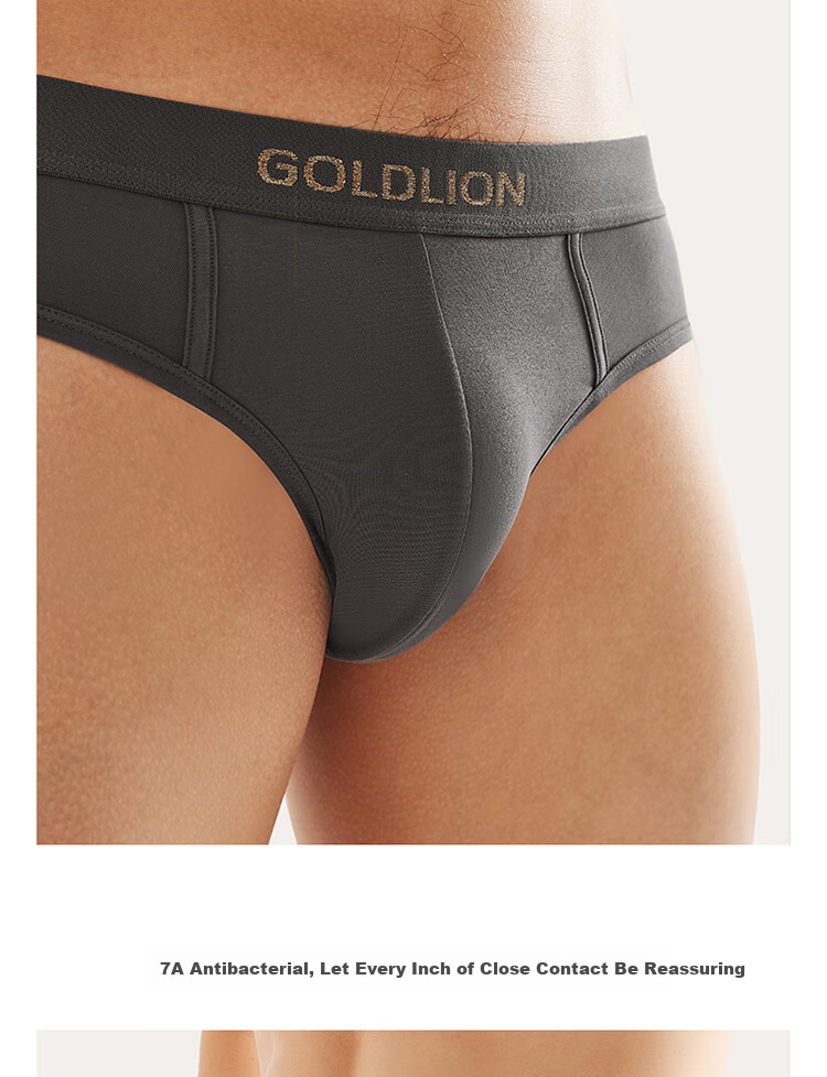 Мужские трусы Goldlion, 7A антибактериальные, из чистого хлопка, дышащие, для осени и зимы, подарок мужу