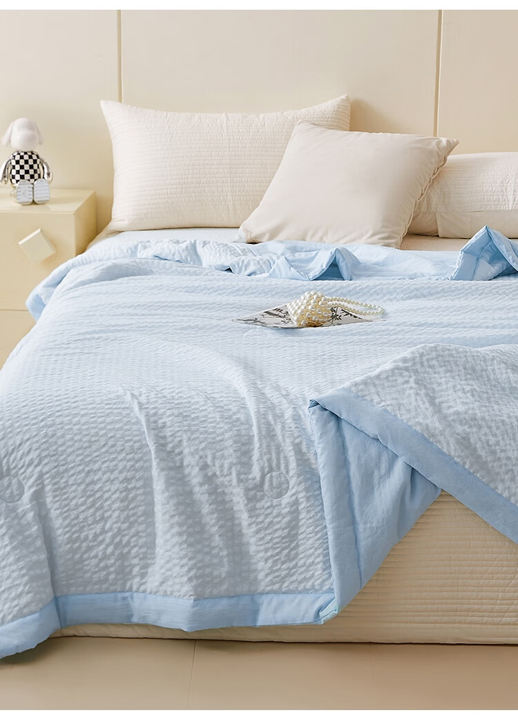 Хлопковое одеяло Yuanshenghuo, Xinjiang Cotton Comforter, одеяло для кондиционера, светло-голубое, 200*230 см