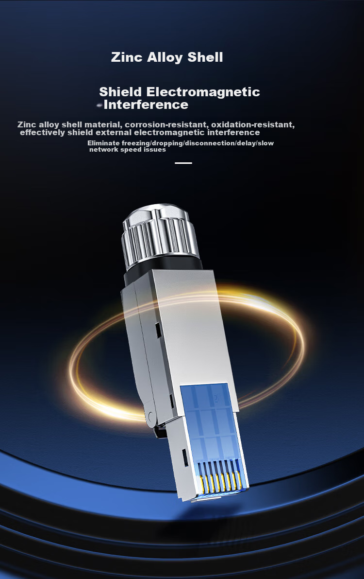 Коннектор CHOSEAL CAT6 экранированный, без инструментов, 1 шт.
