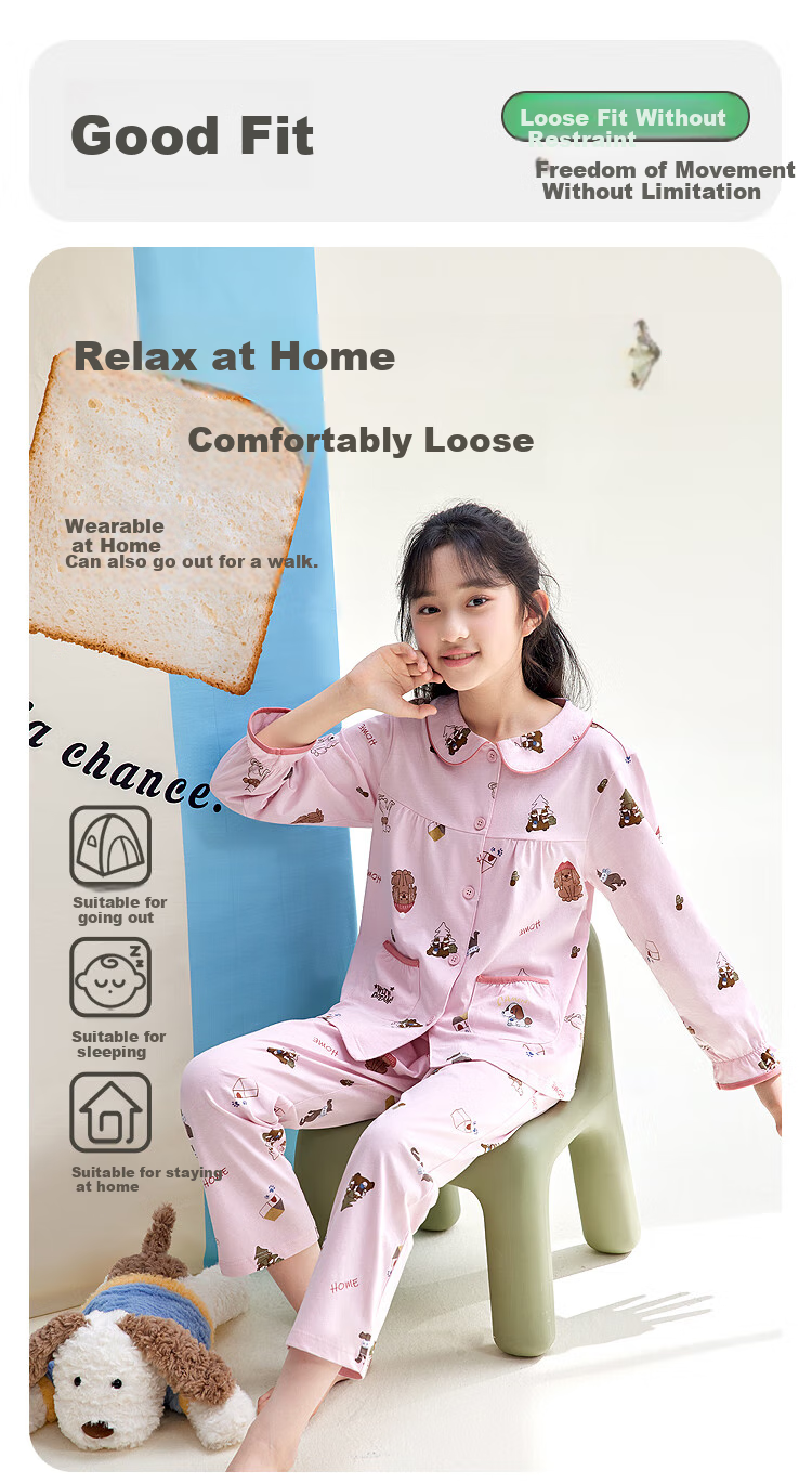 Комплект детской пижамы Hodohome для мальчика, хлопок, размер 120