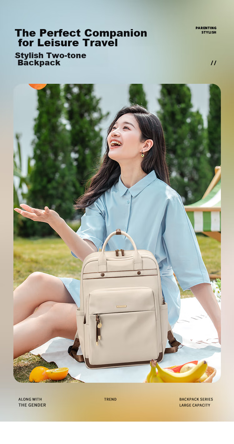 Рюкзак GOLF для женщин, для ноутбука 15.6/16 дюймов, деловой, для путешествий, для студентов, черный