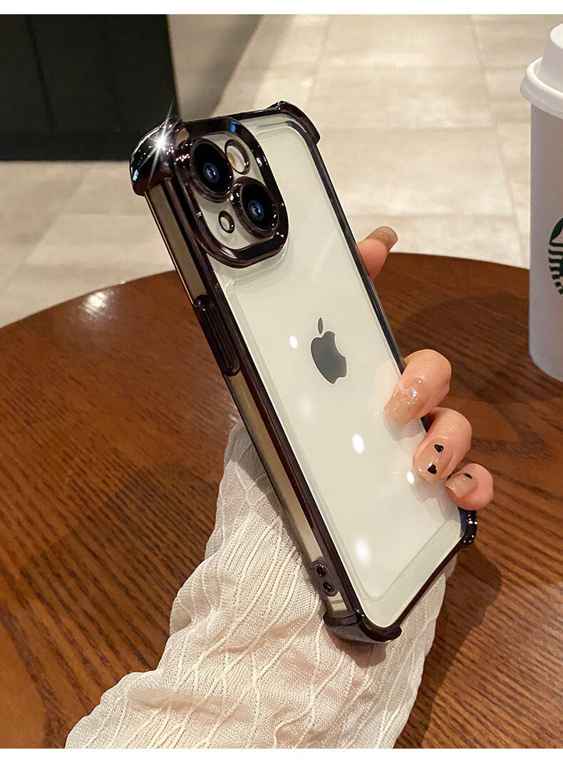 Чехол для iPhone 15 Mengxiangkejia, прозрачный, с полной защитой камеры, ультратонкий, противоударный, пылезащитный, антиотпечатки, простой дизайн для мужчин и женщин, титановый серый