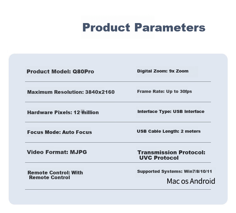 Веб-камера Newmine Live Streaming Camera, 4K Ultra HD, 9x Zoom, Автофокус, для онлайн-трансляций и видеозвонков