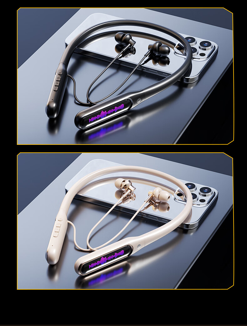 Viken [Berlin Voice | Latest 2025 Model] Bluetooth Neckband Wireless Sports Magnetic Earphones with Long Battery Life, Noise Reduction, Sweat-Resistant for Running And Gaming