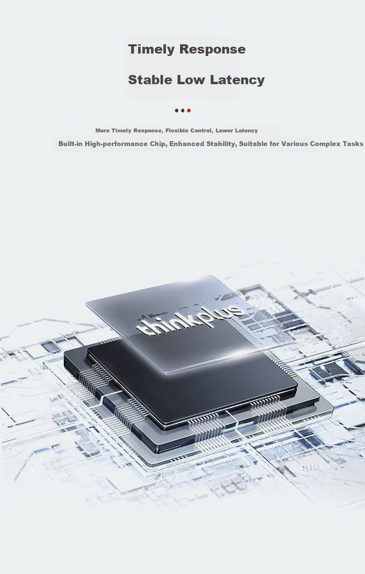 Беспроводной комплект клавиатуры и мыши ThinkPlus KM210 Pro, полноразмерная клавиатура, классическая красная точка Think, бизнес-клавиатура для компьютера и ноутбука