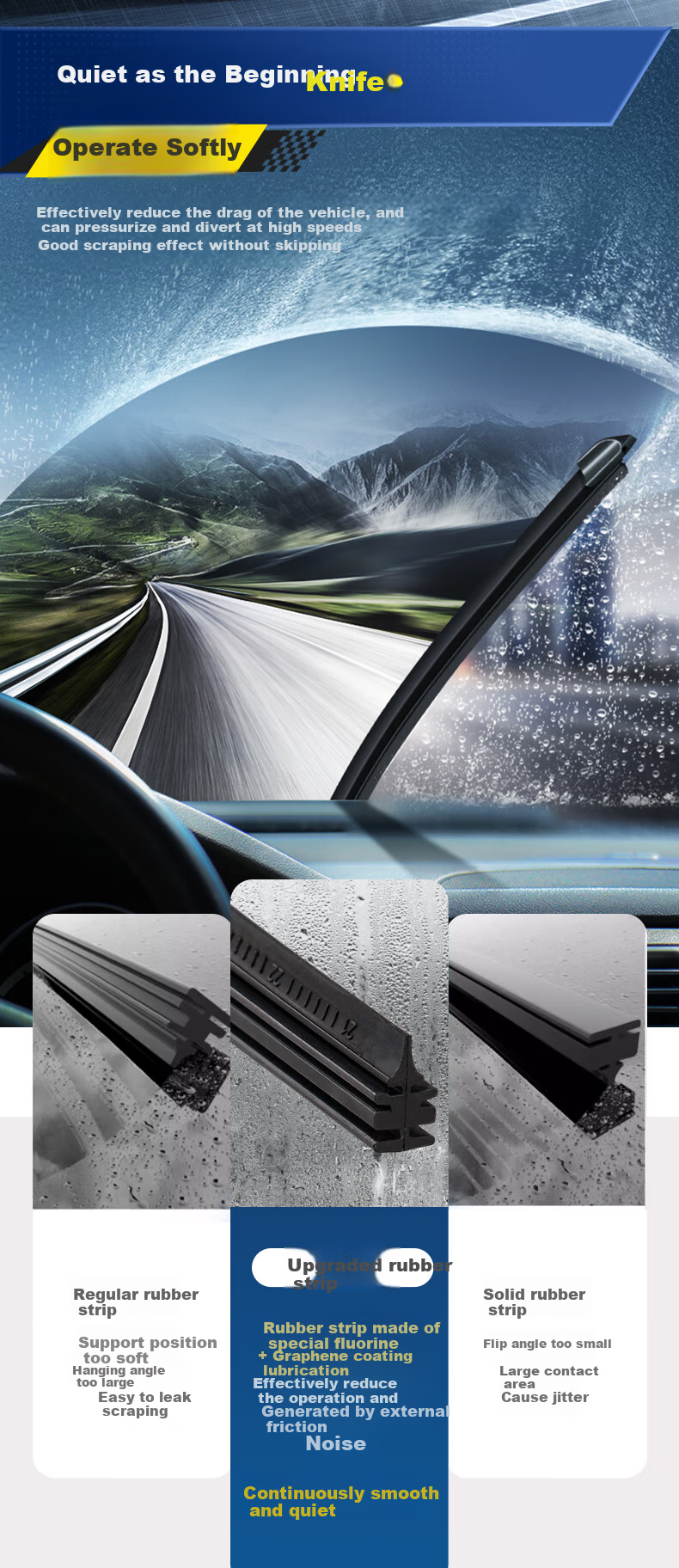 Бескаркасная щетка стеклоочистителя MICHELIN