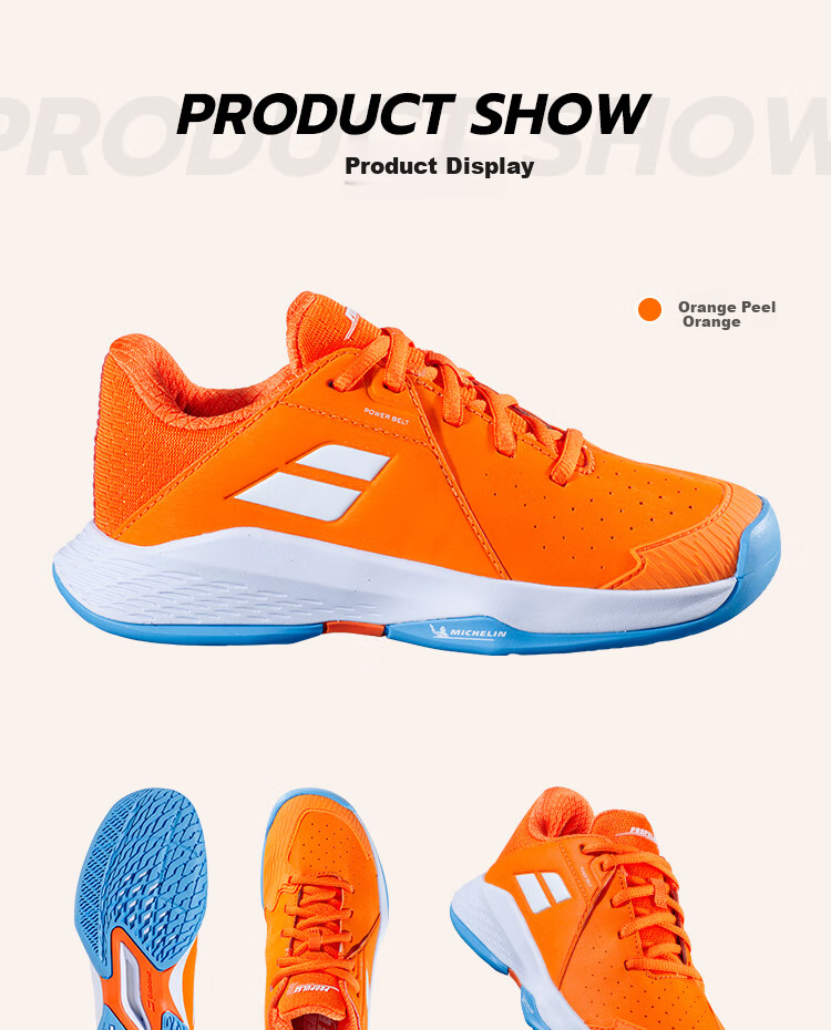 Детские теннисные кроссовки Babolat PROPULSE JR 3 AC, синие, размер 36