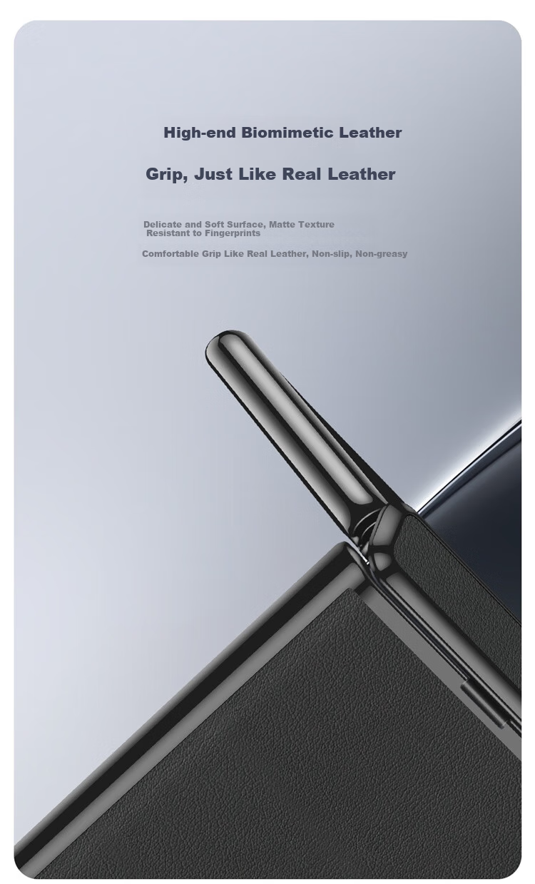 Чехол Amumu для Samsung Galaxy Z Fold7, MagSafe, натуральная кожа, ультратонкий, полный защитный чехол, матовый дизайн