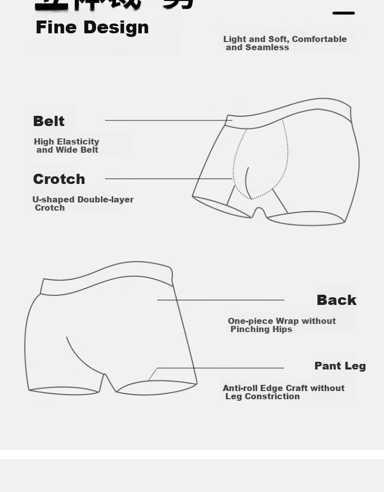 Мужские трусы JEANSWEST, боксеры из чистого хлопка, большого размера, 4 шт.